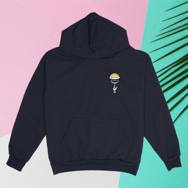 Late Season Crowd Michigan Caricature Hoodie Navy | Kiwiclo
