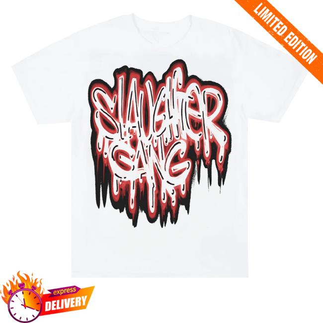 Official 21 Savage Merch Slaughter Gang Drip Hooded Sweatshirt V2