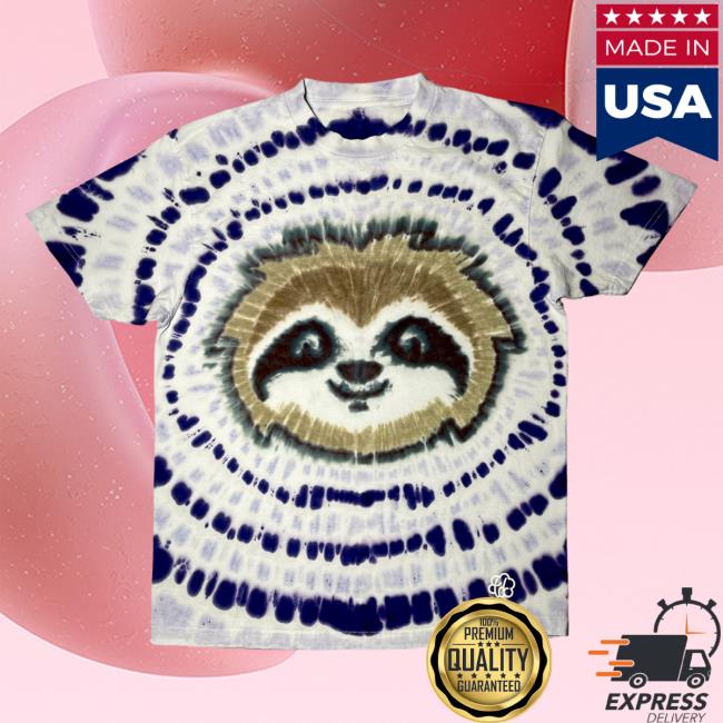 Official The Tie Dye Company Sloth Tie Dye T Shirt