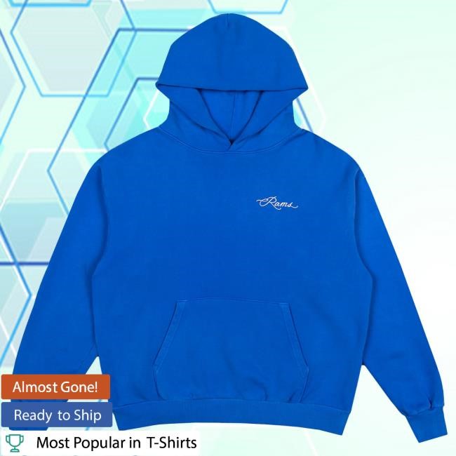 Official Born X Raised Merch Store Born X Raised + Rams Fine Line Hoodies: Royal Blue