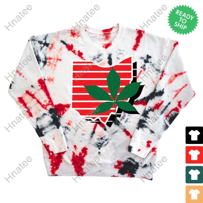 Official Ohio Clothing Merch Retro Ohio Tie Dye Crewneck Sweatshirt Ohioclothing
