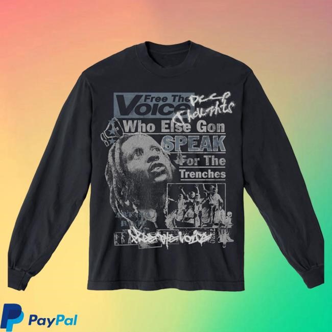 Lil Durk Merch Store Free The Voice L/S T Shirt