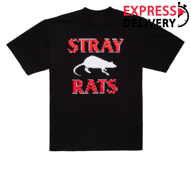 Official Stray Rats Merch Pixel Rodenticide Shirts