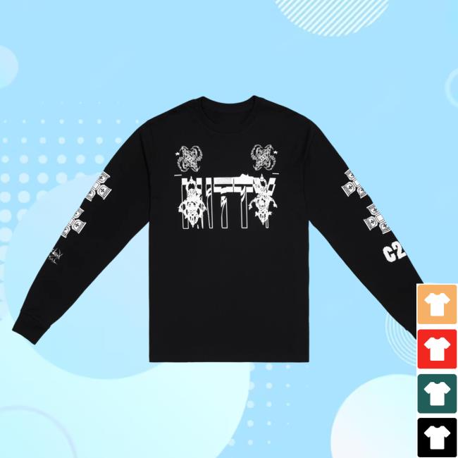 Official Year0001 Shop Year0001 Varg²™ / Hitty Long Sleeve Tshirt / Black