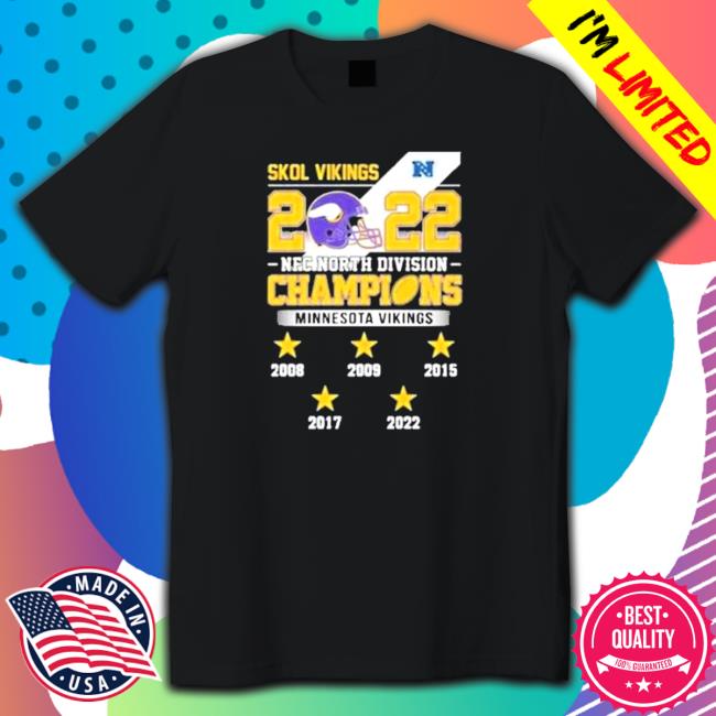 Minnesota Vikings 2022 NFC North Division Champions Hooded Sweatshirt