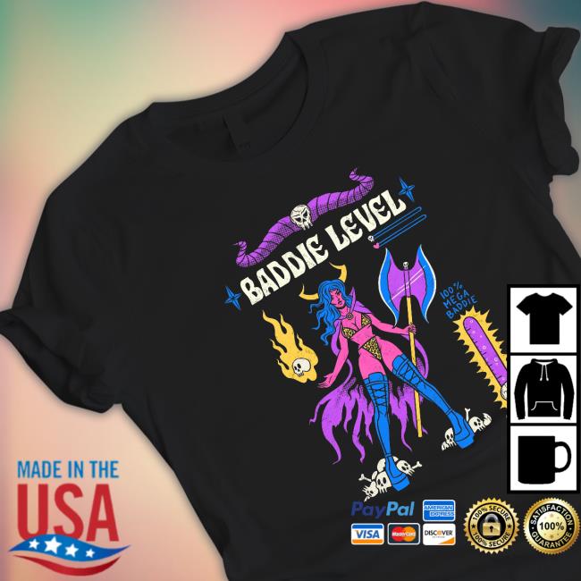 Official Baddie Level Tee Hooded Sweatshirt