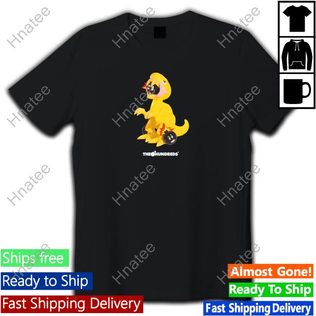 Official The Hundreds Merch Adam Bomb Raptor Elbo T Shirt