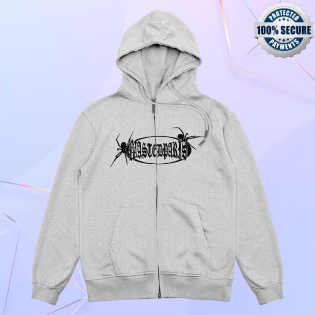 Official Wasted Clothing Wasted Paris Zip Boiler Hoodie Grey