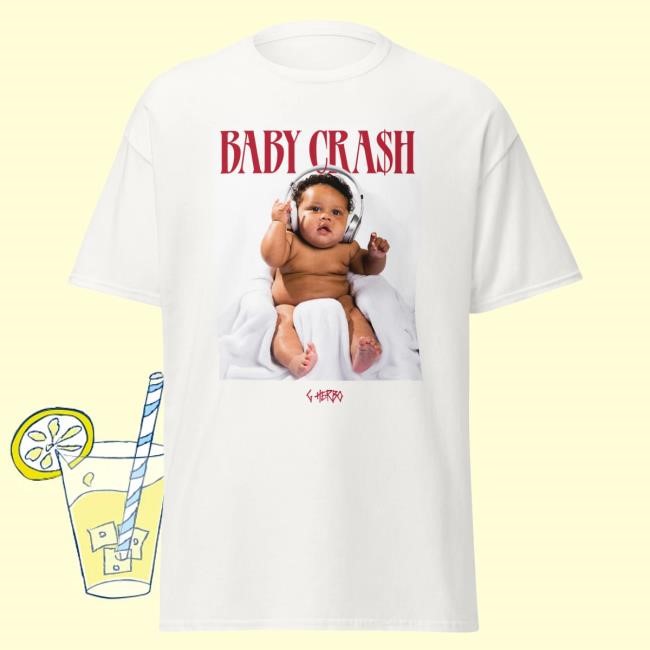Official G Herbo Merch Baby Cra$h Youth New Shirt (Limited) Official G Herbo Merch Baby Cra$h Tshirt (Limited)