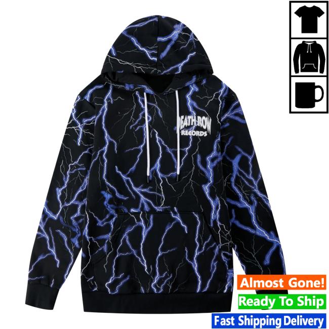 Snoop Dogg Merch Store | Death Row Lightning Retro Shirt Snoop Dogg Clothing Shop Official Apparel