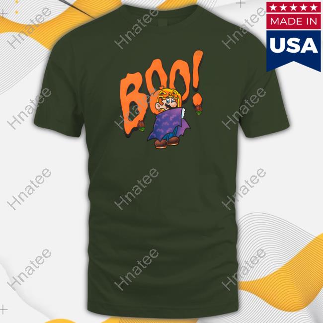 Official Nintendo NY Super Mario Boo Halloween 2023 Long Sleeve Tee