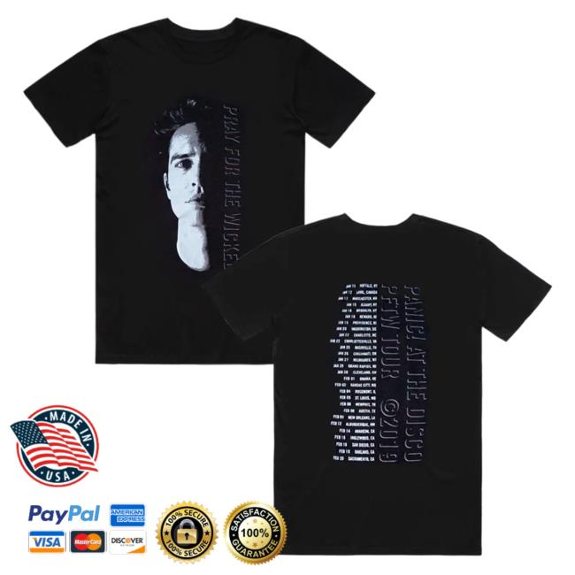 Official Panic! at the Disco Merch Store Panic! At The Disco Face Tour T-Shirt