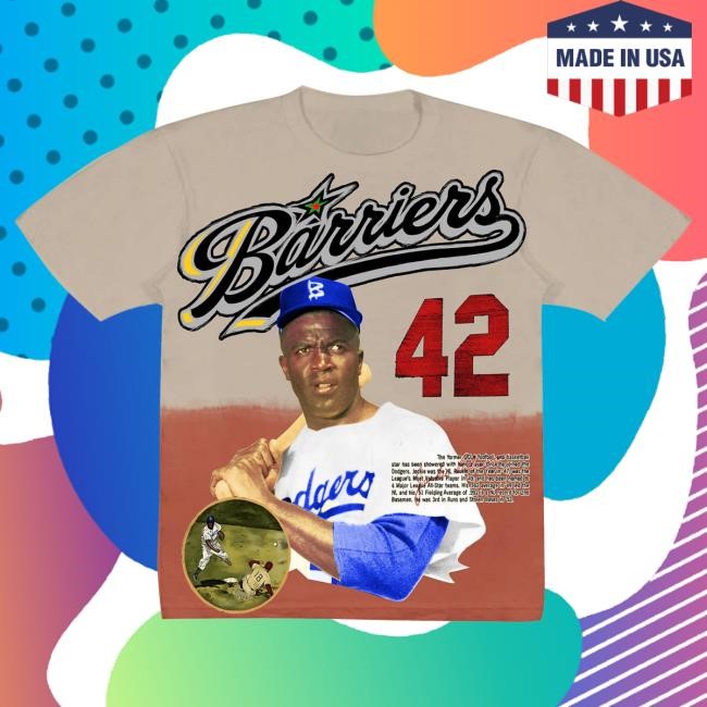Official Barriers Worldwide Clothing Barriers Jackie Robinson T-Shirt
