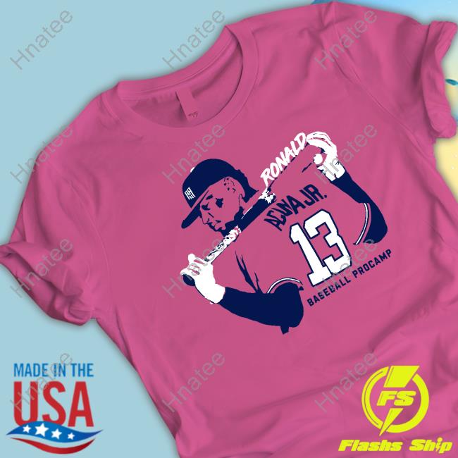 Official Bally Sports Braves Ronald Acuna Jr Baseball Procamp Shirt