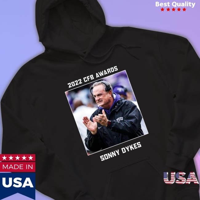Official Sonny Dykes 2022 CFB Awards Coach of the year Tee