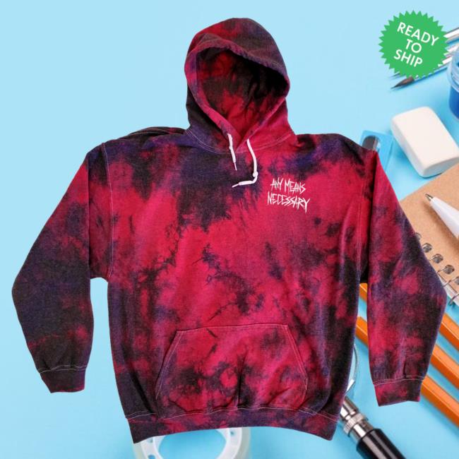 Official Any Means Necessary Clothing Let The Weak Burn Crewneck Tie Dye