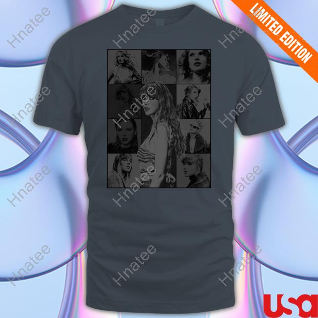 Official Taylor Swift The Eras Tour Black Tee Shirt