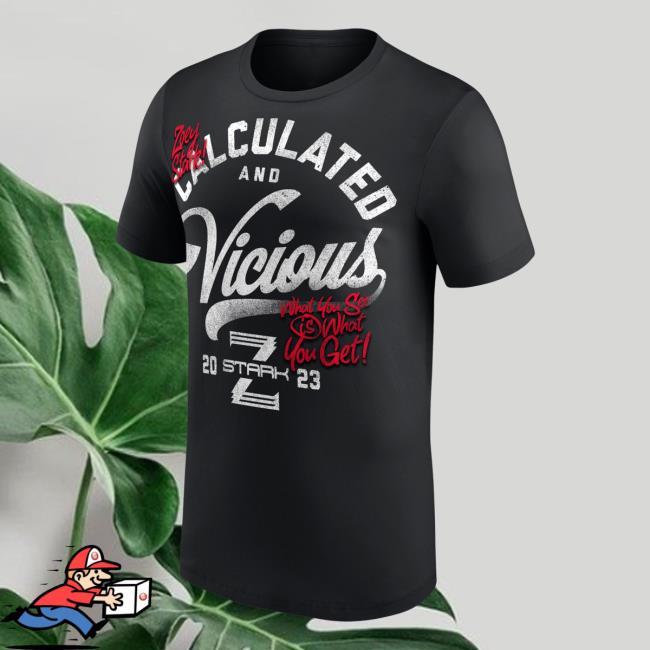 WWE Men's Black Zoey Stark Calculated & Vicious Shirt Men's Black Zoey Stark Calculated & Vicious T-Shirt