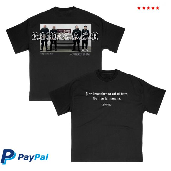 Street Mob Records Shop Merch Desmadroso - Black New Shirt