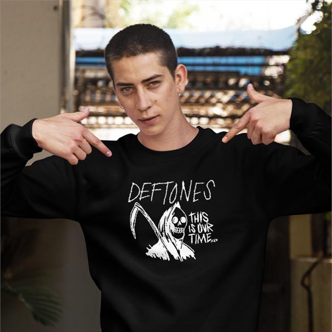 Deftones Merch Deftones This Is Our Time Long Sleeve Tee Shirt Reaper Black