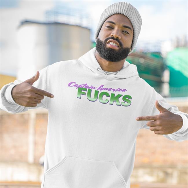 Captain America Fucks T Shirt Black