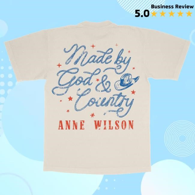 Official Anne Wilson Merch Store God & Country Youth Tshirt AnneWilson
