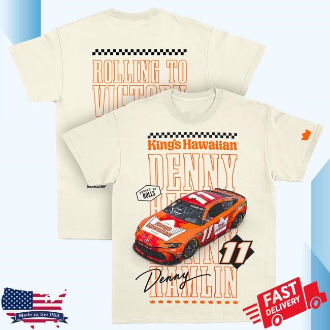 Denny Hamlin Tan Kings Hawaiian Shirt Official DH Merch Store