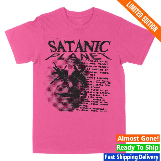 Official Death Wish Store Deathwish Inc Satanic Planet Gunderson Safety Pink T-Shirts Deathwishinc