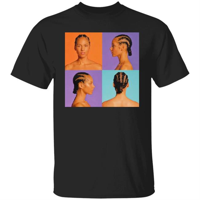Iteeres-Alicia Keys Hole In Shirt Print shirt clothing plus size black t shirts