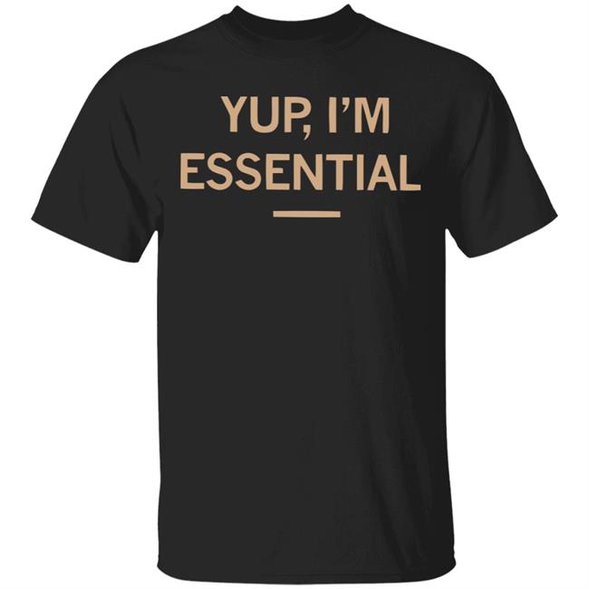 Meowyteeshirts-Yup I’m Essential Official T-Shirt Black Shirt
