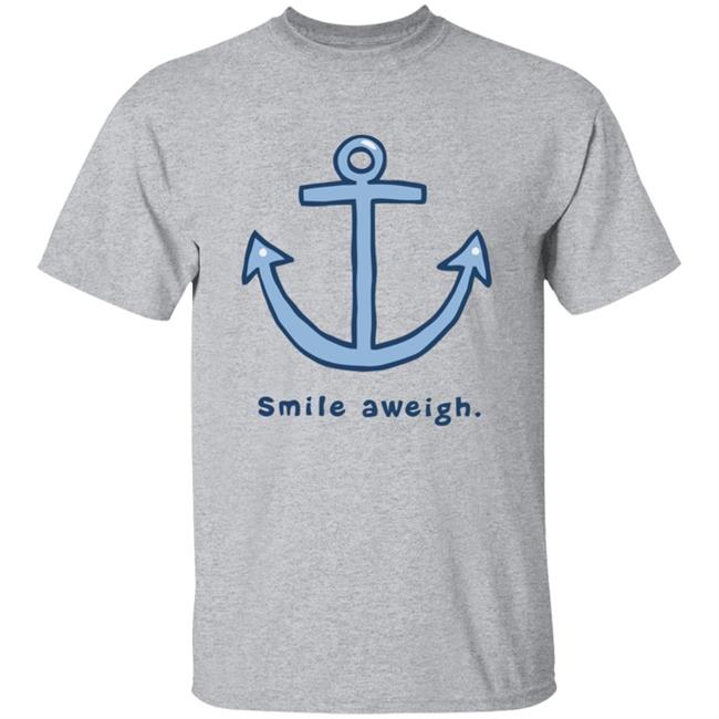 Life Is Good Smile Aweigh Vintage T Shirt Smile Aweigh Life Is Good Grey Shirts