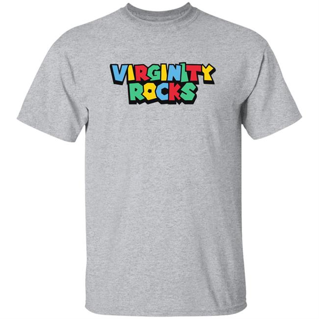 Danny Duncan Super Virginity Rocks T Shirt Super Virginity Rocks Danny Duncan Grey Shirts
