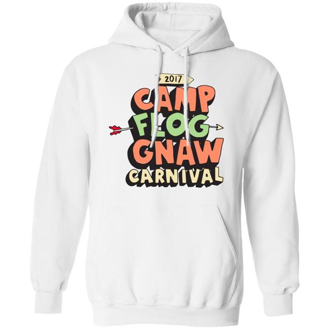 Camp Flog Gnaw Hoodie Camp Flog Gnaw 2017 White Hooded Sweatshirt