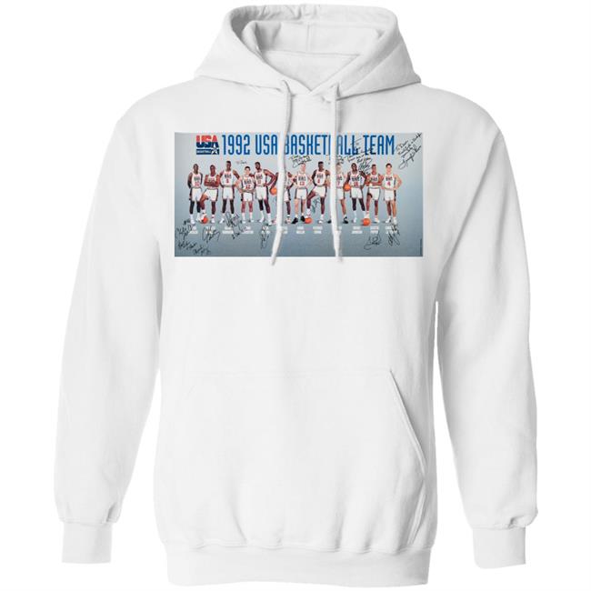 Dream Team T Shirt 1992 Dream Team Signed White Shirts Dream Team T Shirt 1992 Dream Team Signed White Shirts
