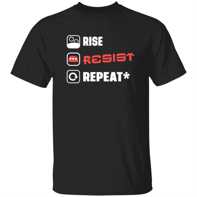 Carousel Of Products Rise Resist Repeat T Shirt