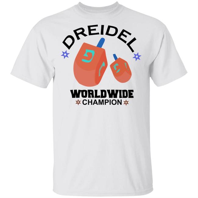 Dreidel Worldwide Champion Cute Hanukkah White T-Shirt