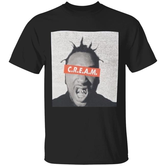 Old dirty bastard (ODB) CREAM Black T-shirt