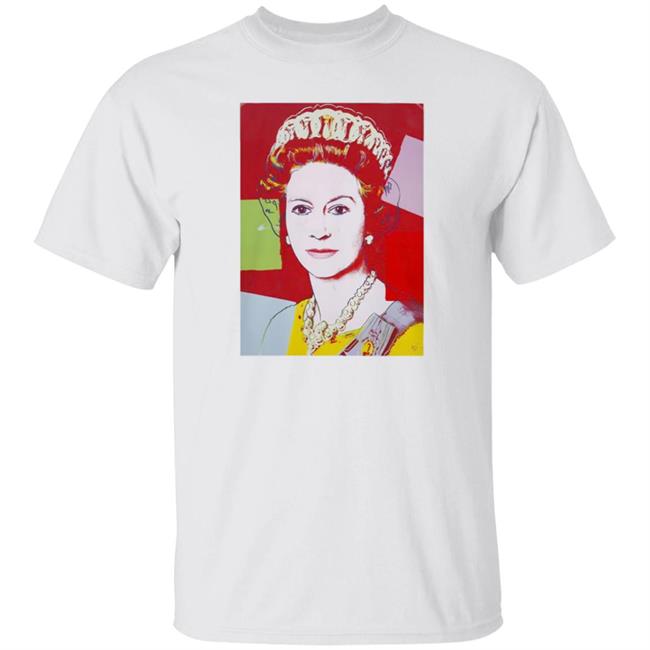 Andy Warhol Queen Elizabeth England Pop Art 60s Shirt