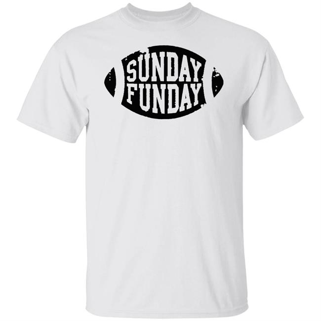 NWT Sunday Funday Football White Shirt NWT