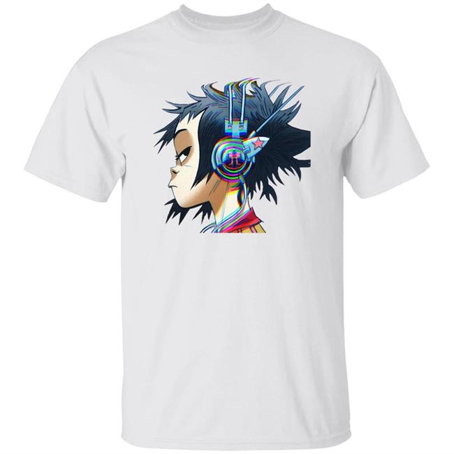 Gorillaz Noodle Sushi T Shirt Noodle Sushi Gorillaz White Shirts