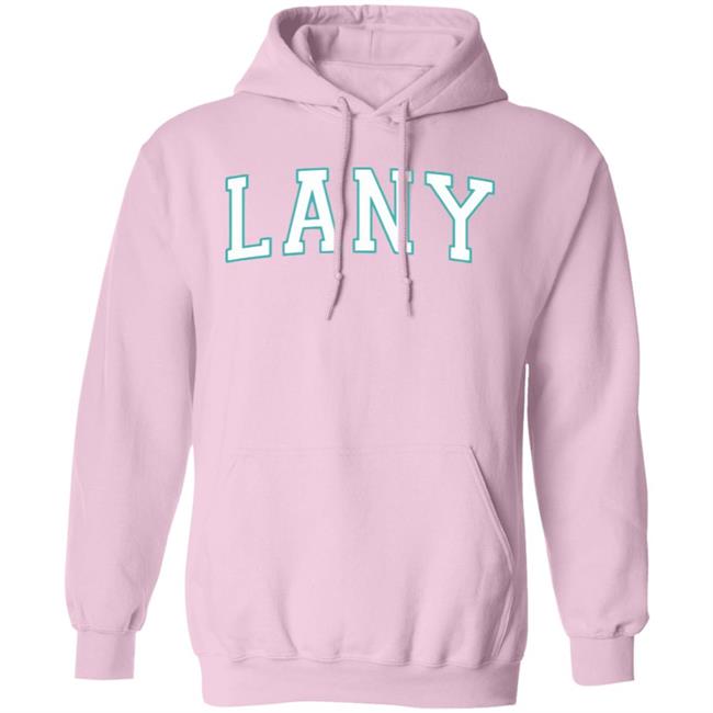 Lany Varsity Hoodie Varsity Lany Pink Hooded Sweatshirt