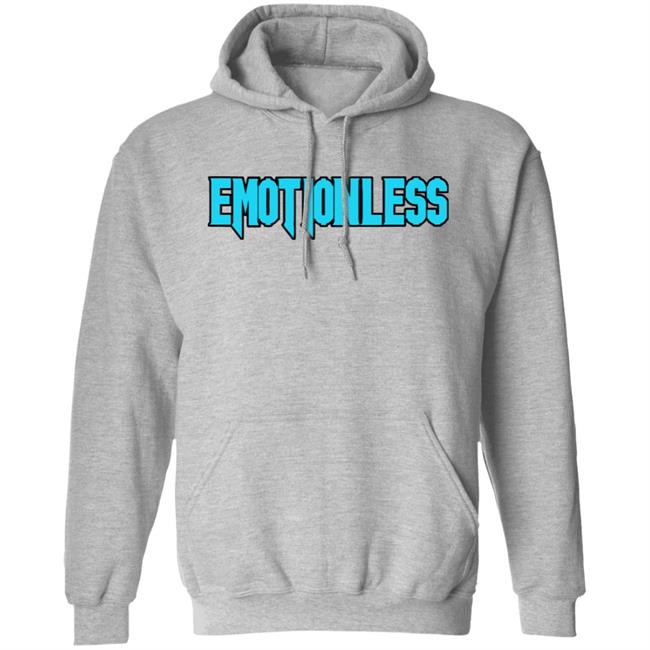 Brennen Taylor Emotionless Hoodie Emotionless Brennen Taylor Grey Hooded Sweatshirt