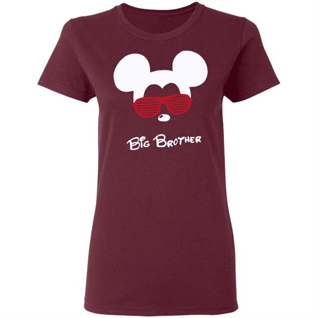 Mickey Mouse Big Brother Black T Shirt Mickey Mouse Big Brother Black T Shirt