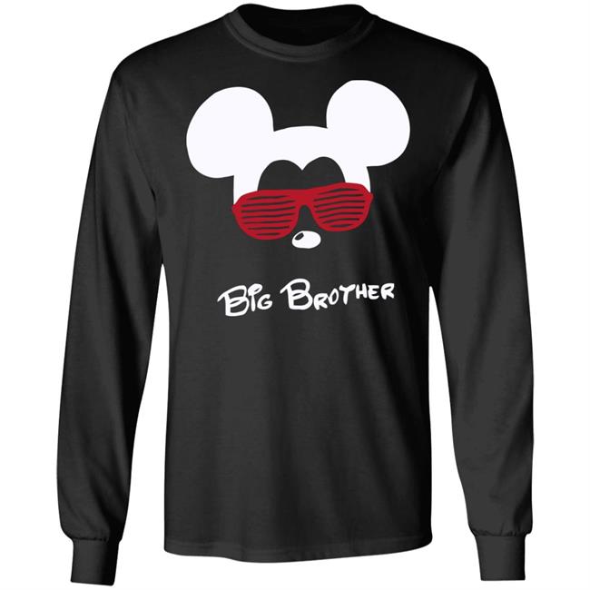 Mickey Mouse Big Brother Black T Shirt Mickey Mouse Big Brother Black T Shirt