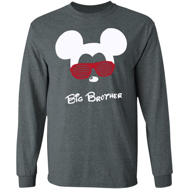 Mickey Mouse Big Brother Black T Shirt Mickey Mouse Big Brother Black T Shirt