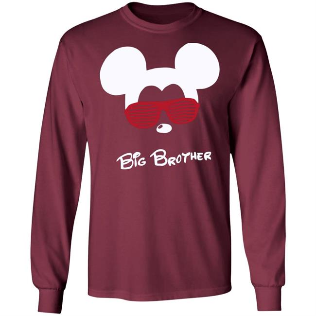 Mickey Mouse Big Brother Black T Shirt Mickey Mouse Big Brother Black T Shirt