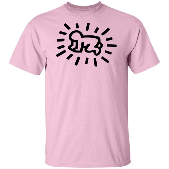 Keith Haring Radiant Baby Tee Pink Shirt
