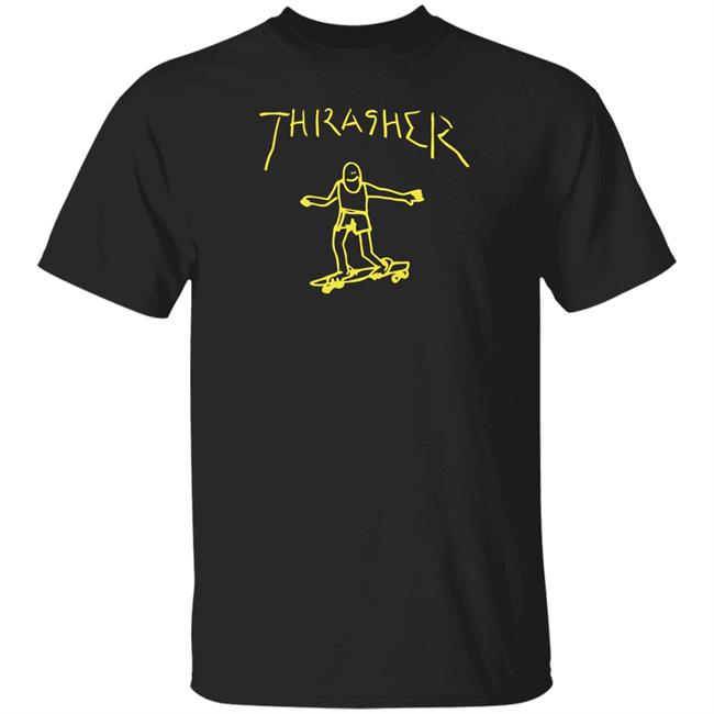 Gonz Thrasher T Shirt Thrasher Magazine Black Shirts