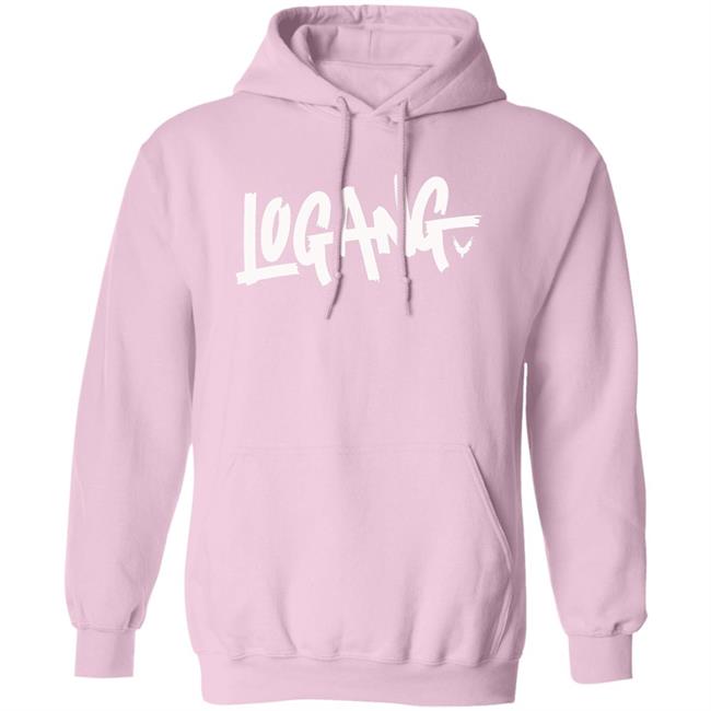 Logang Logan Paul Maverick Hoodie Logang Logan Logang Logo Pink Hooded Sweatshirt