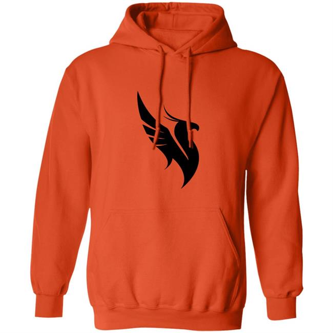 Illenium Phoenix Puff Print Hoodie Phoenix Puff Print Illenium Orange Hooded Sweatshirt